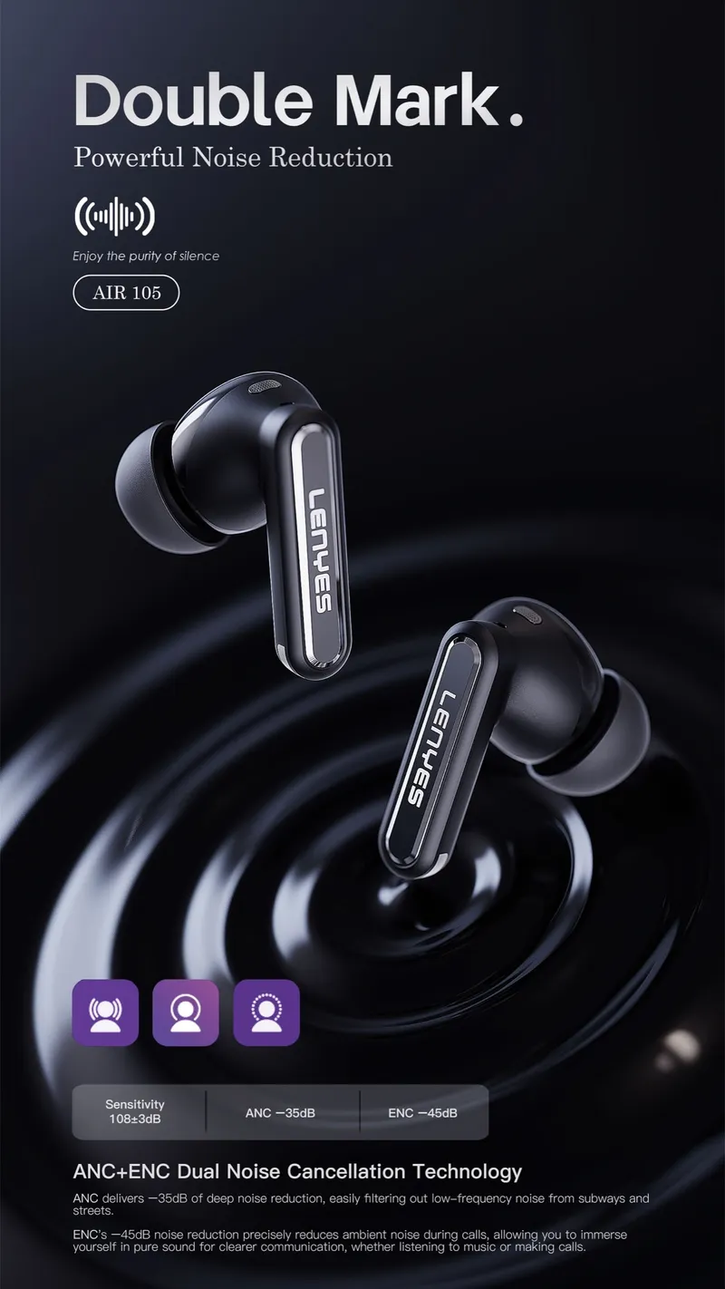 Lenyes Wireless Earbuds AIR 105