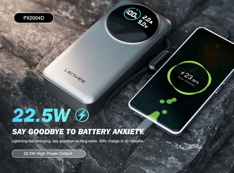 Lenyes 20,000 mAh Power Bank PX2004D