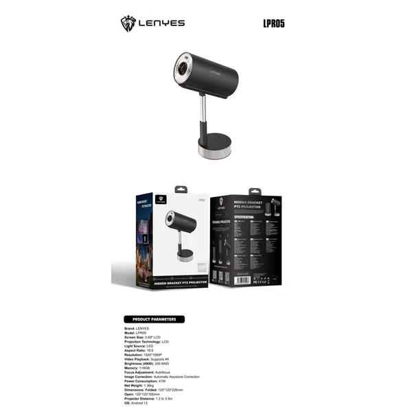 Lenyes Projector LPR05