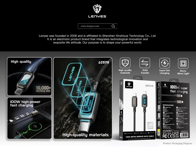 Lenyes USB-C to USB-C Cable LC570