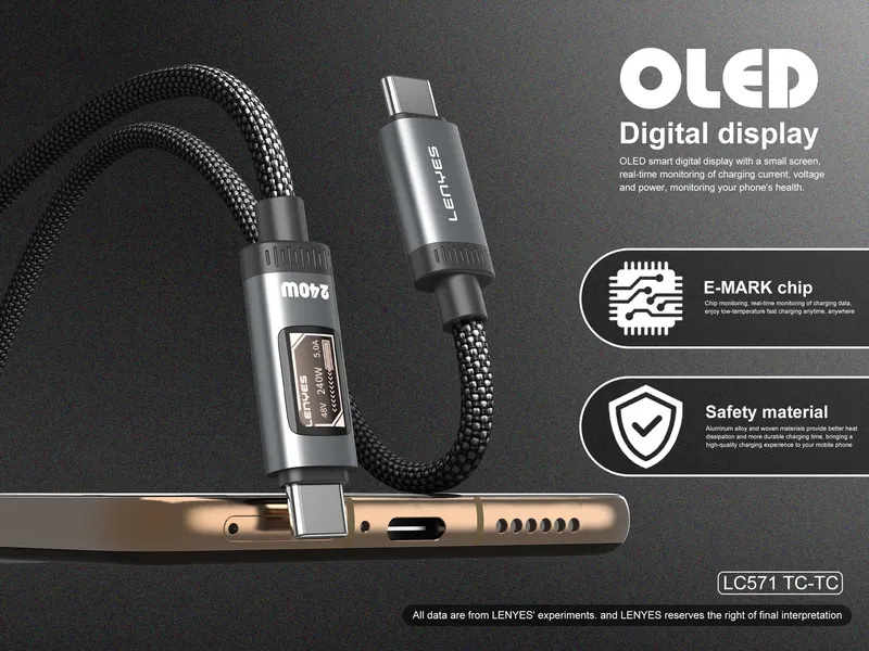 Lenyes USB-C to USB-C Cable LC571
