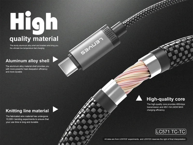 Lenyes USB-C to USB-C Cable LC571