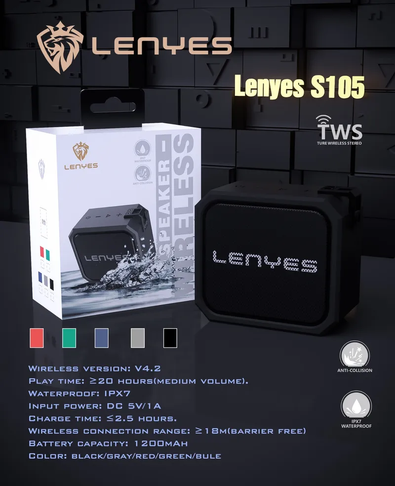 Lenyes Bluetooth Speaker S105