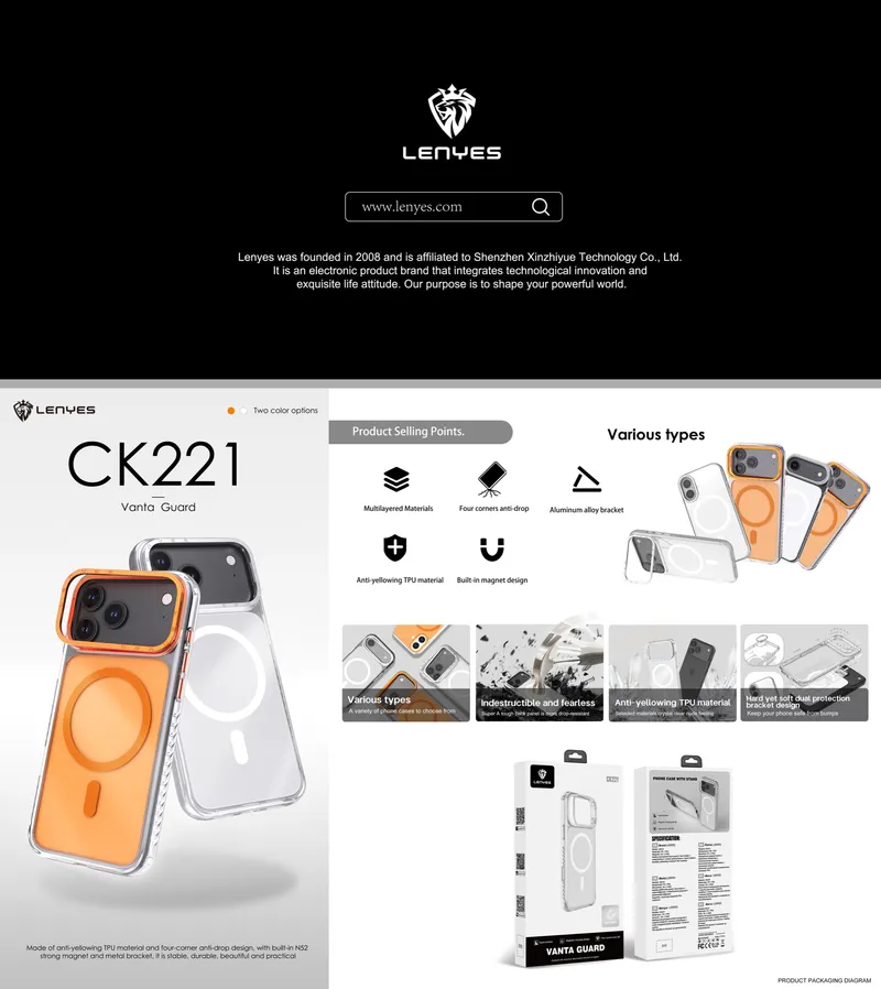 Lenyes Case for iPhone 17 Pro CK221