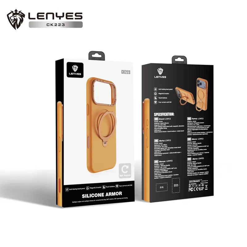 Lenyes Silicone Armor Case for iPhone 17 Pro Max CK223