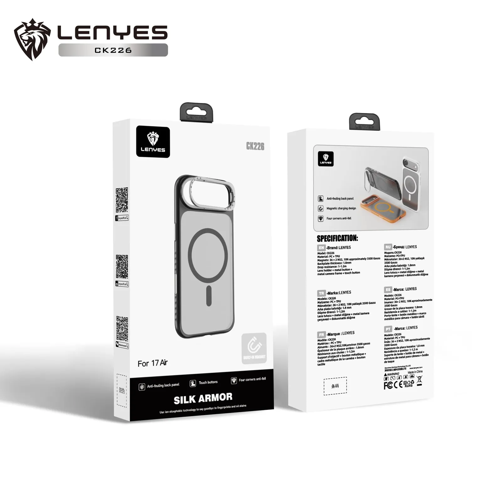Lenyes Case for iPhone 17 Pro CK226