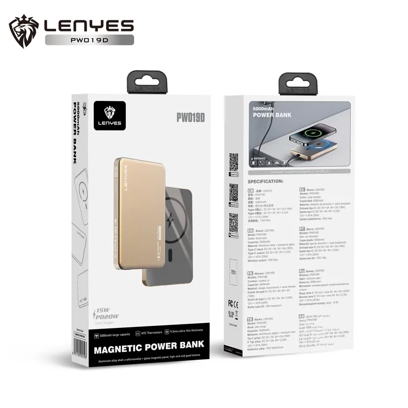 Lenyes 10,000 mAh Power Bank PW119D