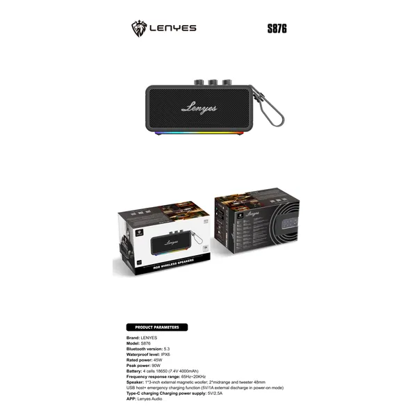 Lenyes Speaker S876